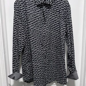 DKNY Monochrome Patterned Men's Shirt